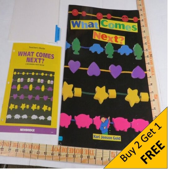 What Comes Next BIG BOOK (almost 2 feet tall) with teacher pages CLASSROOM SIZE - Picture 1 of 16